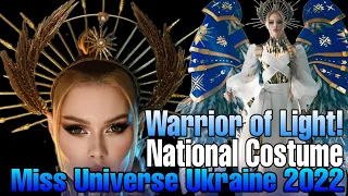 WARRIOR OF LIGHT National Costume of Miss Universe Ukraine 2022 @crystal.viktoria!