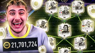 Using a FULL Icon Moments team in FIFA 22!