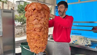 He Prepares Doner Kebab on the Street During the Day and Sells It at Night