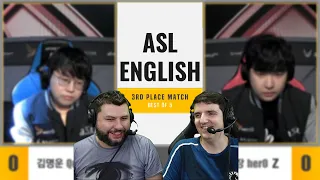 [ENG] ASL Season11 3rd Place Match Queen vs herO (Tastosis)