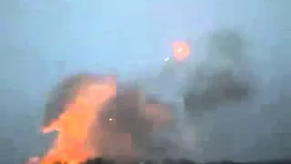 Donetsk Grad barrage Донецк Град 17-01-2015