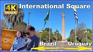 【4K】WALK  International Square URUGUAY / BRAZIL Travel vlog