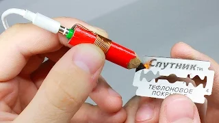 РАДИО ИЗ КАРАНДАША И ЛЕЗВИЯ  / ДЕТЕКТОРНЫЙ ПРИЁМНИК СВОИМИ РУКАМИ/DETECTOR RECEIVER/ DIY RADIO