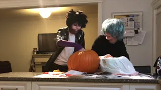 Halloween pumpkin carving with ShigaDabi