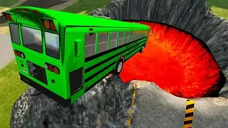 BeamNG drive - School Bus Crashes & Jumps #13