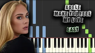 Adele - Make You Feel My Love - EASY - [Piano Tutorial] (Synthesia) (Download MIDI + PDF Scores)
