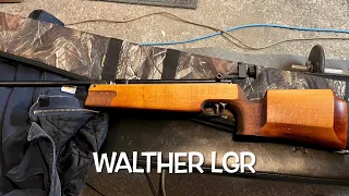 Walther LGR single stroke pneumatic.177 air rifle first real test targets