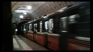Перегон Белорусская-Маяковская-Тверская + поезд Народный ополченец