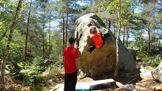 Piece of Mind (droite) - 7a - Apremont Ouesr - Fontainebleau