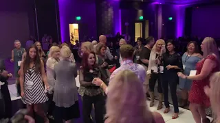 Priscilla Presley & Jim Norton dancing at The Guesthouse at Graceland hotel