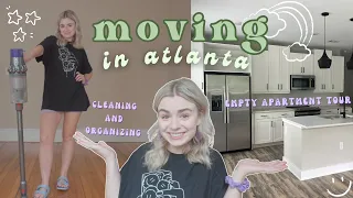 move w/ me in atlanta, ga! EMPTY APARTMENT TOUR, unpacking and organizing my 2 bed 2 bath apartment