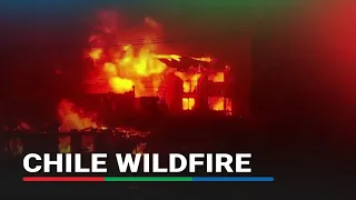 Residents evacuate as wildfires burn in Chile