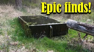 Horse trough treasure?  Metal detecting unlikely places.  Ep 310 #metaldetecting #history #treasure