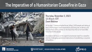 The Imperative of a Humanitarian Ceasefire in Gaza