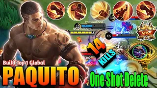 Paquito Insane One Shot Damage Build & Best Combo! Build Top 1 Global Paquito! MLBB