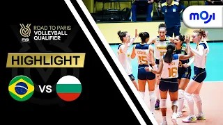 Brasil vs Bulgaria (3-2) - Highlight FIVB Road to Paris Volleyball Qualifier 2023 Women