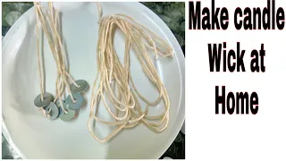 How to make Candle Wicks at home in cheap rates | Make Candle Wicks in 3 Minutes | Diy candle Wicks|