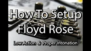 How to Setup a Floyd Rose Trem System Properly with Low Action and Intonation