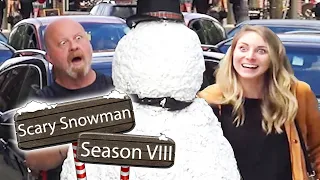 Scary Snowman Prank - Season 8 (Full Season) Over 100 Reactions!