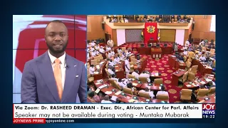 E-Levy Controversy: Speaker may not be available during voting – Muntaka Mubarak – JoyNews (26-1-22)