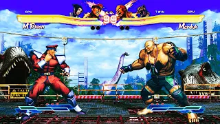 M.Bison & Juri vs Marduk & King (Hardest) Street Fighter X Tekken