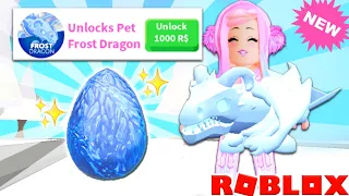 Brand New FROST DRAGON In Adopt Me! Spending All My Robux On New Update... Adopt Me Frost Dragon