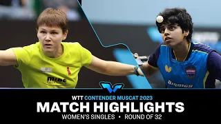 Nina Mittelham vs Archana Girish Kamath | WS R32 | WTT Contender Muscat 2023