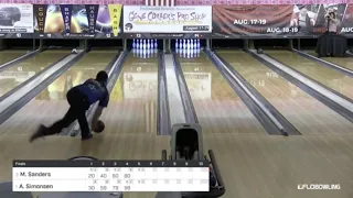 Anthony Simonsen Wins 2018 PBA Gene Carter Classic Throwing A BACKUP BALL