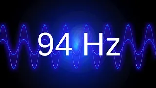 94 Hz clean pure sine wave BASS TEST TONE frequency