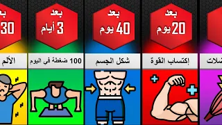 ماذا لو قمت بعمل 100 تمرين ضغط  كل يوم لمدة شهر ماذا سيحدث لجسمك