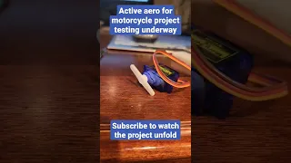 servo control for active aero on a motorcycle!  subscribe to see this unfold! #motorcycle #arduino