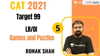 LR DI for CAT 2021 | Games and Puzzles - V | Ronak Shah | Target 99