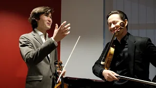 Daniel Lozakovich and Eugene Tzikindelean