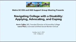 Navigating College with a Disability with Annie Tulkin & Laura Place