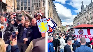 Aston Villa fans in lille / Lille - Aston Villa (Ligue Europa Conférence) 18.4.2024