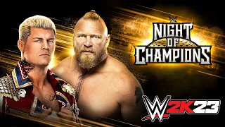 WWE NIGHT OF CHAMPIONS - Cody Rhodes vs Brock Lesnar