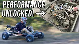 We Tuned our 4 Cylinder Military Go Kart and IT RIPS!