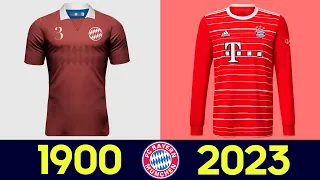 Die Entwicklung von Bayern Kit in der Geschichte | Alle Bayern-Trikots: Von 1900 bis heute 2022/23