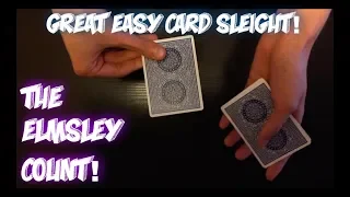 How To Do THE ELMSLEY COUNT! Easy Card Sleight Tutorial