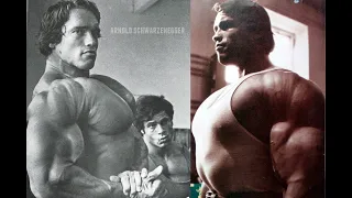 arnold schwarzenegger looking huge in all photos