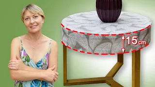Round Table Adjustable Tablecloth / Super Easy Sewing Tutorial