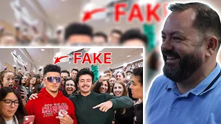 BRITS React to Fake Patrick Mahomes Prank *MALL SHUTDOWN*