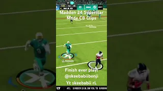 Finish every play! Madden 24 Superstar Mode CB Clips #foryou #maddens