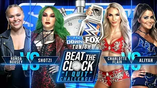 Ronda Rousey Vs Charlotte Flair - Beat The Clock "I Quit" Challenge - Smackdown 29/04/2022 (Español)