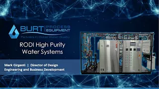 2022 RODI High Purity Water Systems Design Webinar