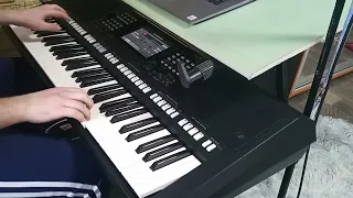 Цвіте цвіте черемшина на синтезаторе YAMAHA PSR S775 (cover)