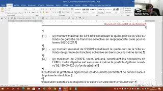 Séance ordinaire du conseil municipal du 10 novembre 2020