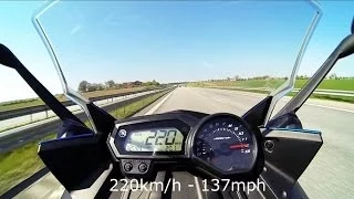 Yamaha XJ6 F Top speed 220km/h, 137mph