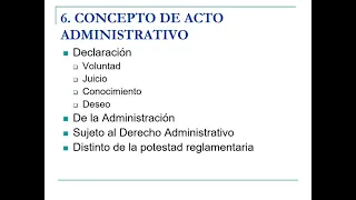 Tema 6 - 4 (V2) Concepto de acto administrativo