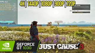 GT 1030 | Just Cause 3 - 4K, 1440p, 1080p, 900p, 720p